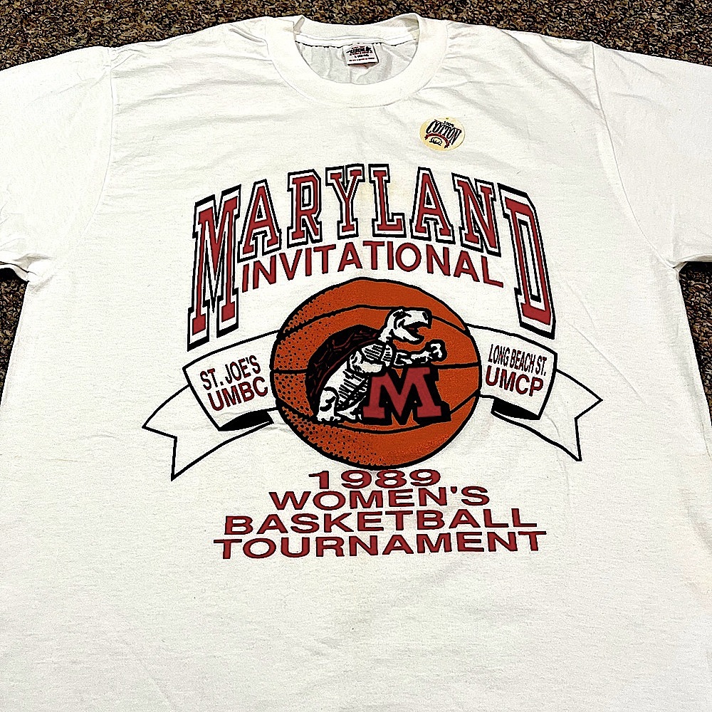 🐢 '89 University of Maryland Terrapins EXTREME VINTAGE Women's Basketball Tee